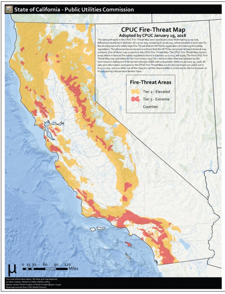 Here Is Where Extreme Fire-Threat Areas Overlap Heavily Populated - 2018 California Fire Map