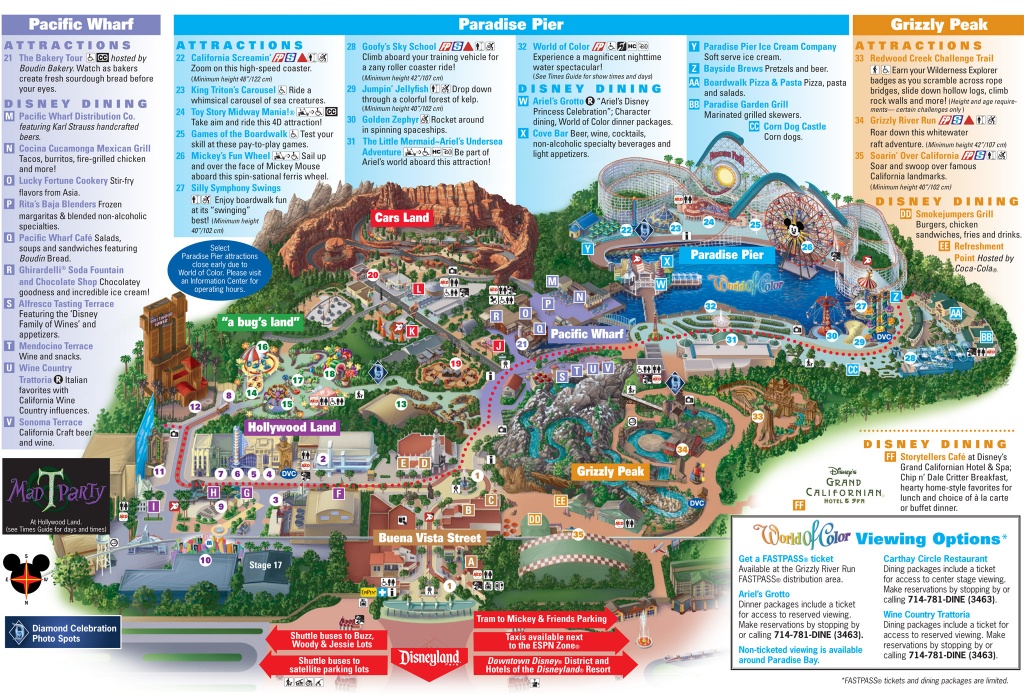 Here&amp;#039;s A Reminder Of What Disney California Adventure Looked Like - Theme Parks California Map