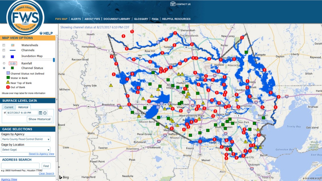 Here&amp;#039;s How The New Inundation Flood Mapping Tool Works - Houston Texas Flood Map