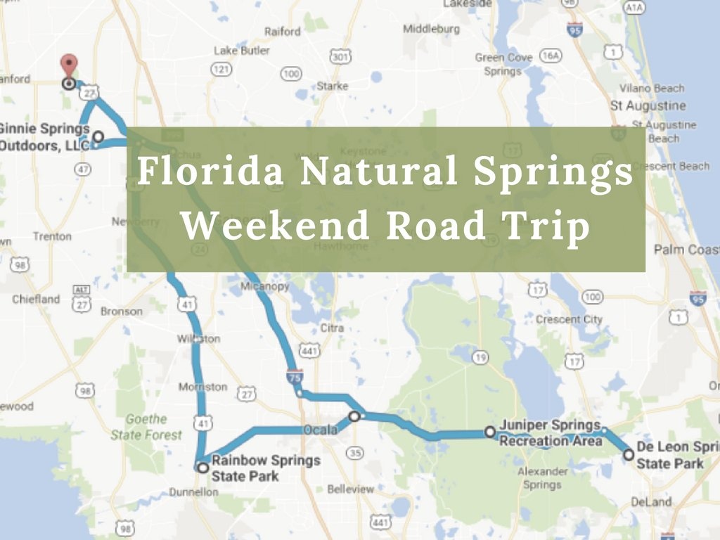 Here&amp;#039;s The Perfect Weekend Itinerary If You Love Exploring Florida&amp;#039;s - Florida Springs Map