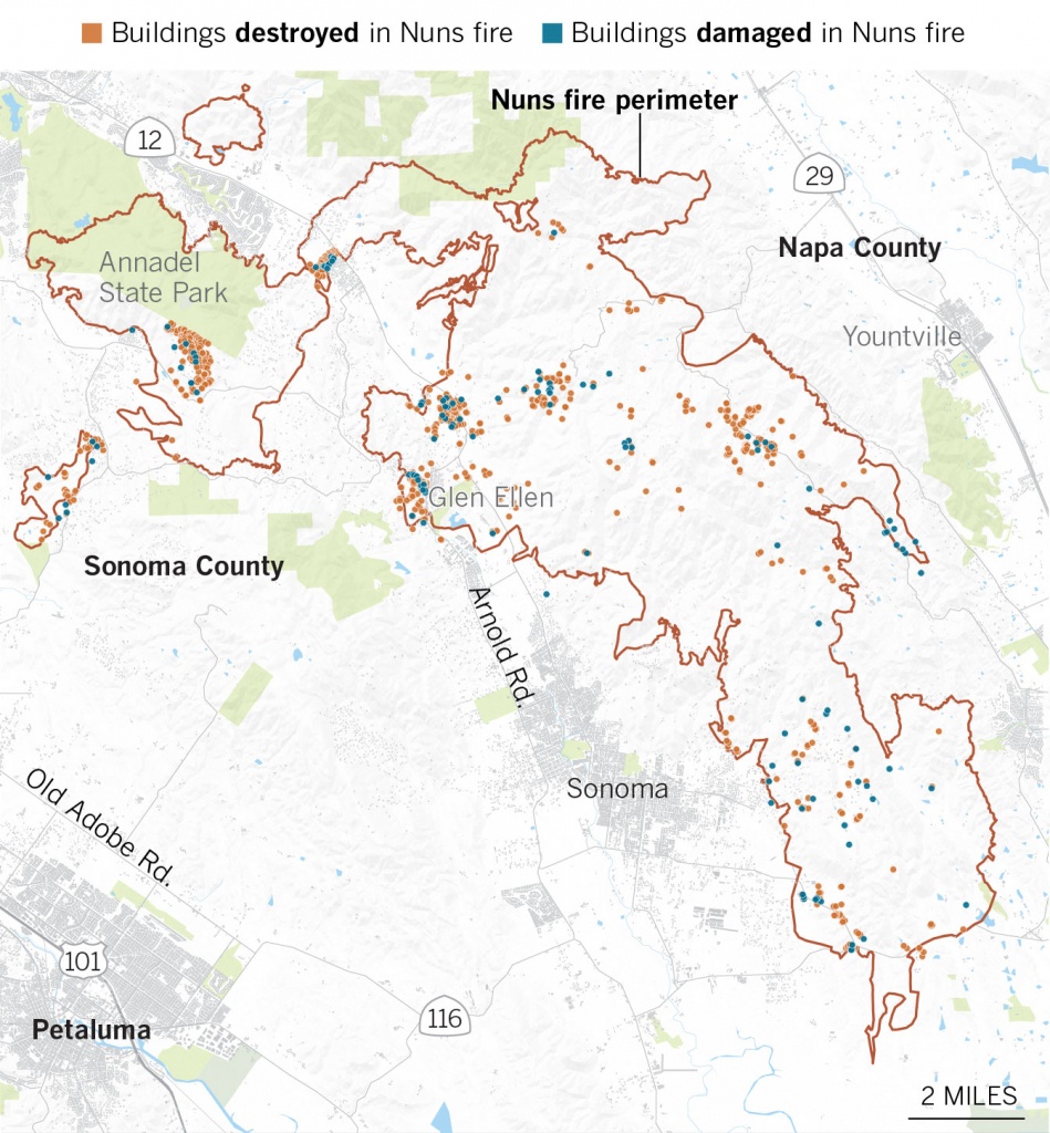 Here&amp;#039;s Where More Than 7,500 Buildings Were Destroyed And Damaged In - California Fire Damage Map