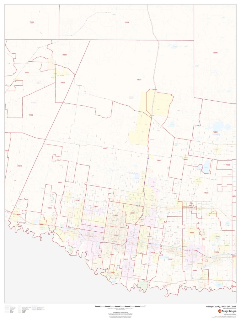 Hidalgo County Tx Zip Codes Map - Hidalgo County Texas Map