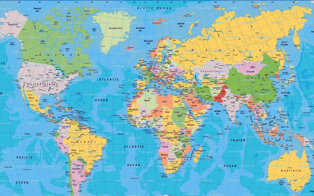 High Resolution World Map Pdf - Bing Images | Карты | World Map - Large Printable World Map With Country Names