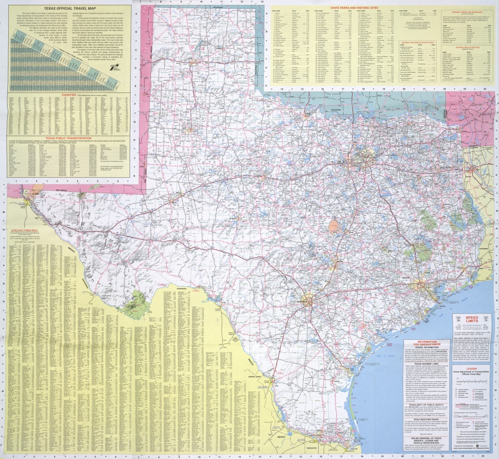 Historic Road Maps - Perry-Castañeda Map Collection - Ut Library Online - Official Texas Highway Map