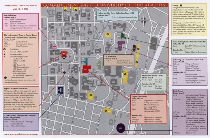 University Of Texas Football Parking Map 2016