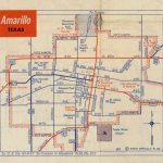 History Of Amarillo, Texas: Map Of Amarillo: C. 1956   1960   Printable Map Of Amarillo Tx