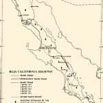 History Of The Baja California Highway   Baja California Road Map
