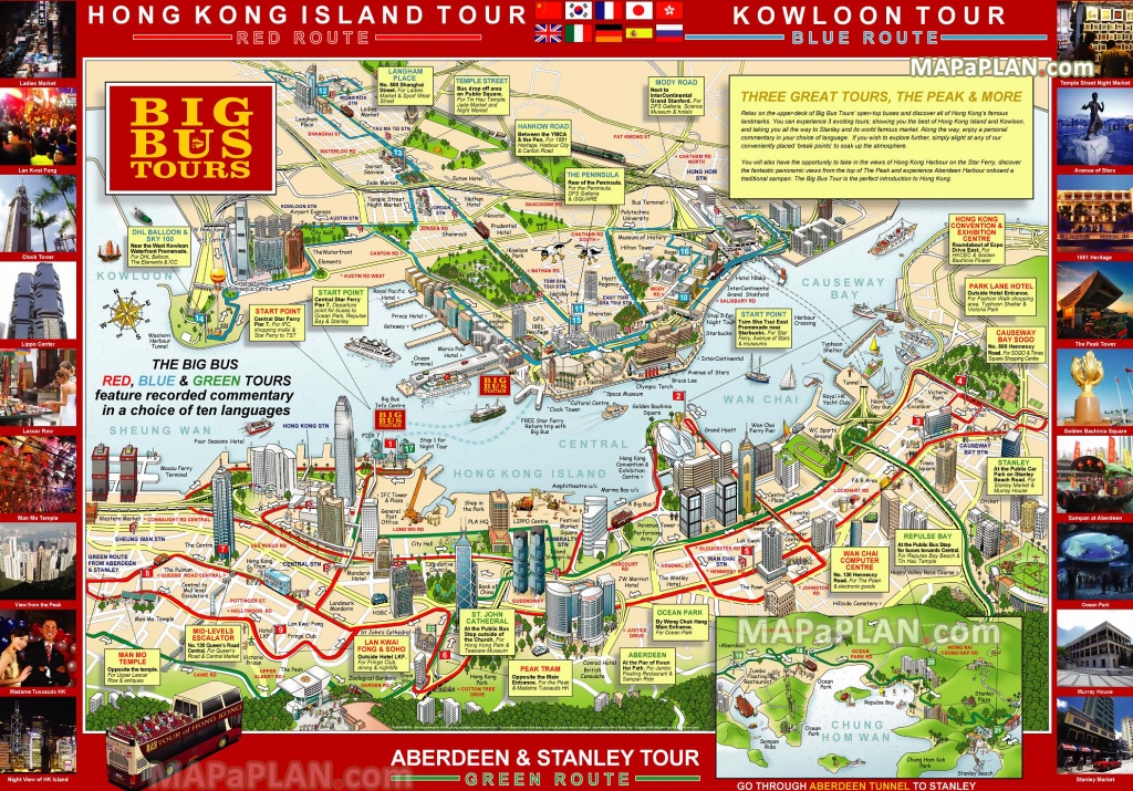 Hong Kong Maps - Top Tourist Attractions - Free, Printable City - Hong Kong Tourist Map Printable