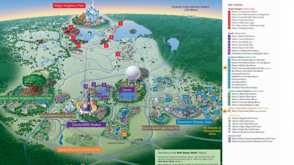 Hotel Resort Disney World Resorts Florida Residents In Walt Monorail - Disney World Florida Hotel Map