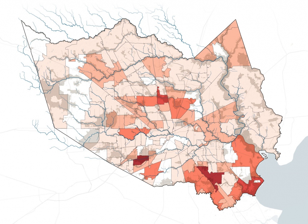 How Harvey Hurt Houston, In 10 Maps | Propublica - Texas Flood Map