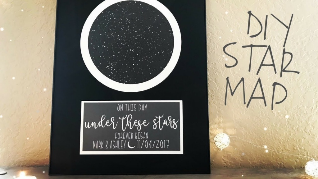 How To Make A Star Map | Print And Cut On Cricut Design Space | Diy - Free Printable Custom Maps