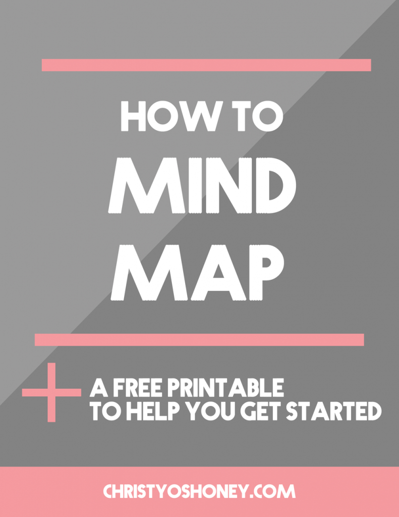 How To Mind Map (Plus A Free Printable!) | Christyoshoney - Free Printable Mind Maps