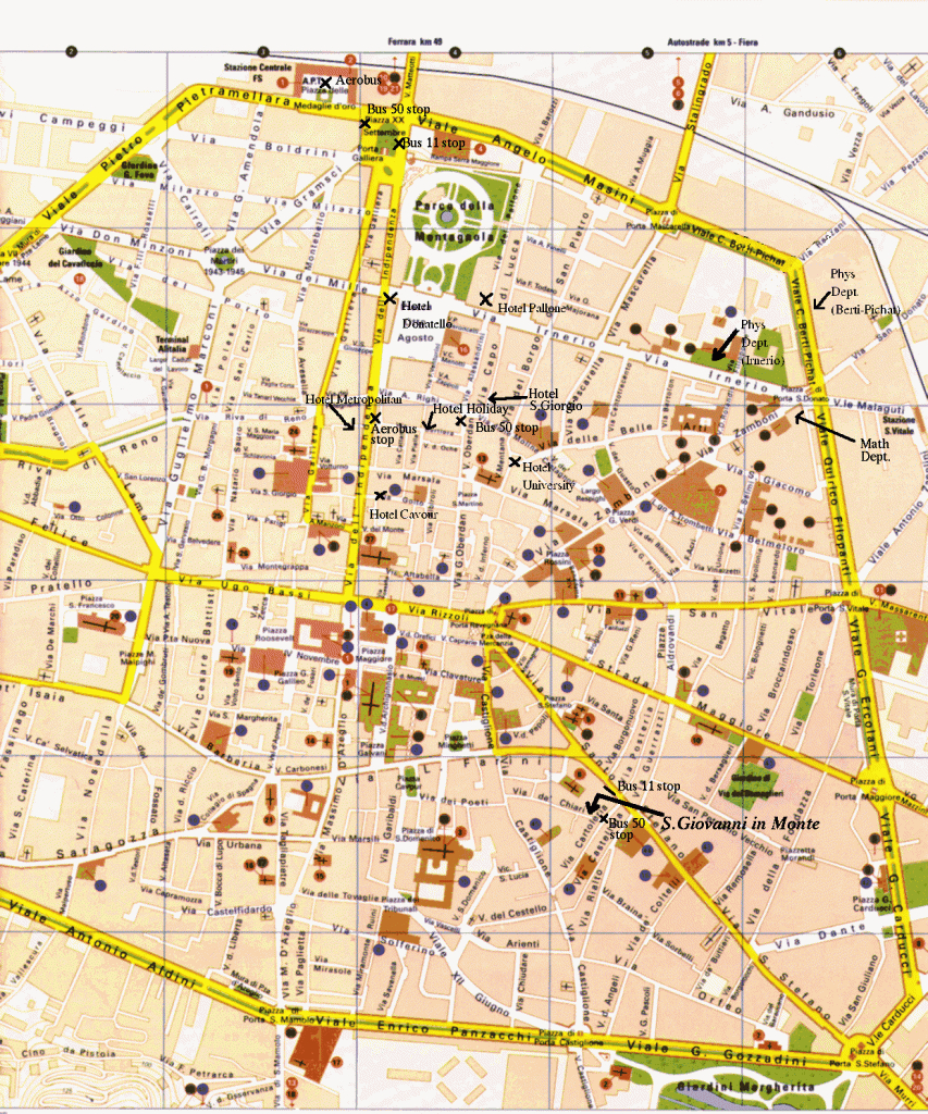 How To Reach Bologna - Printable Map Of Bologna City Centre