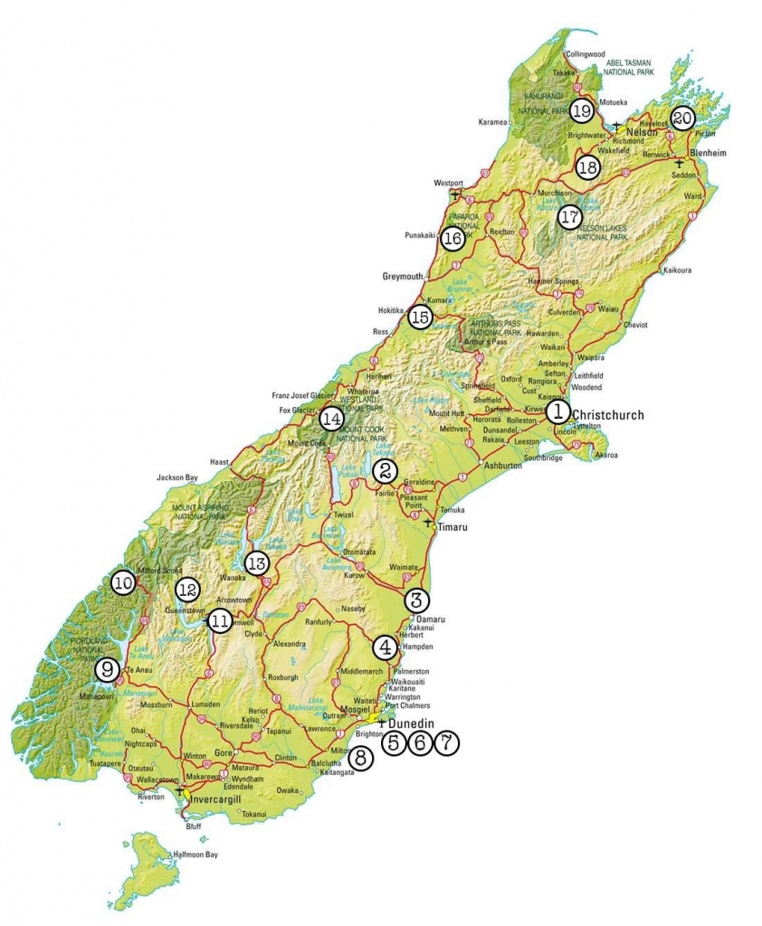 How To Road Trip The South Island | New Zealand | Road Trip New - New Zealand South Island Map Printable
