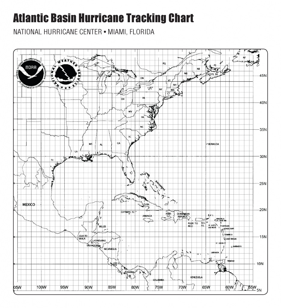 Hurricane Tracking Map - Printable Hurricane Tracking Map
