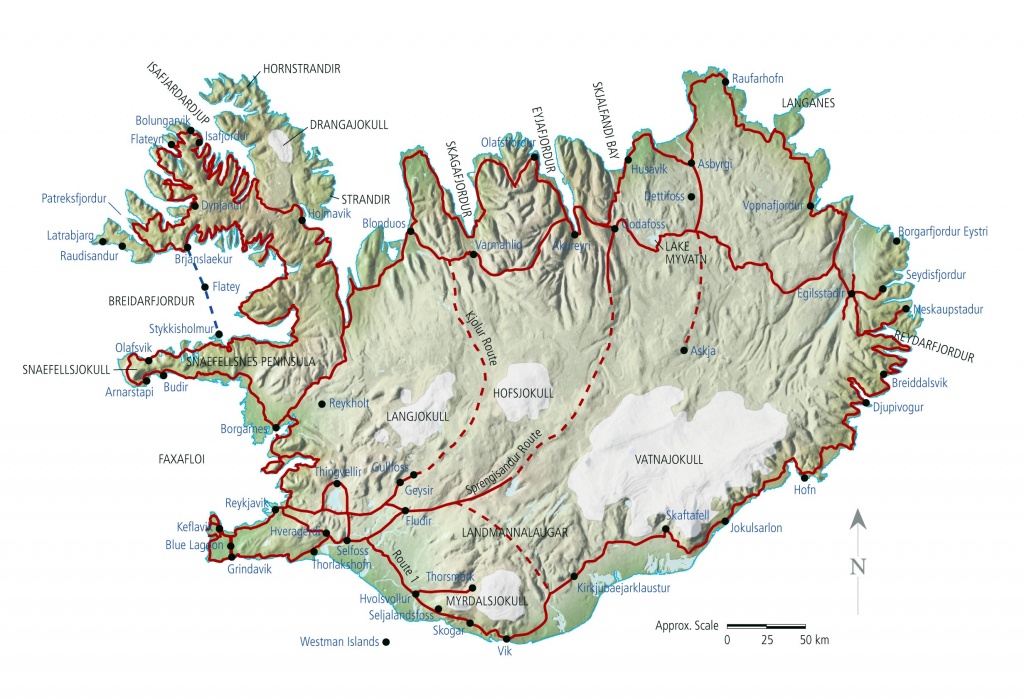 Iceland Maps | Printable Maps Of Iceland For Download - Maps Of Iceland Printable Maps