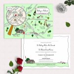 Illustrated Map Party Or Wedding Invitationcute Maps   Free Printable Wedding Maps