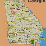 Illustrated Tourist Map Of Georgia   Printable Map Of Georgia