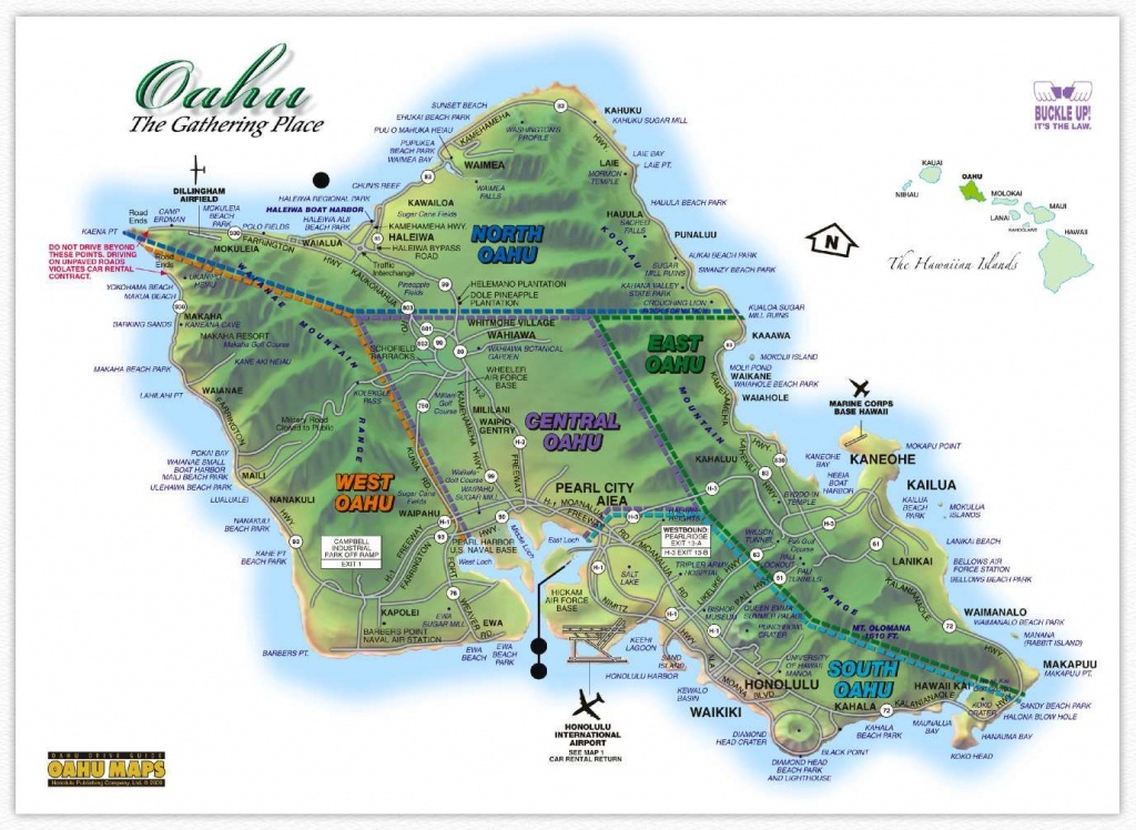 Image Result For Oahu Map Printable | Hawaii In 2019 | Oahu Map - Map Of The Big Island Hawaii Printable