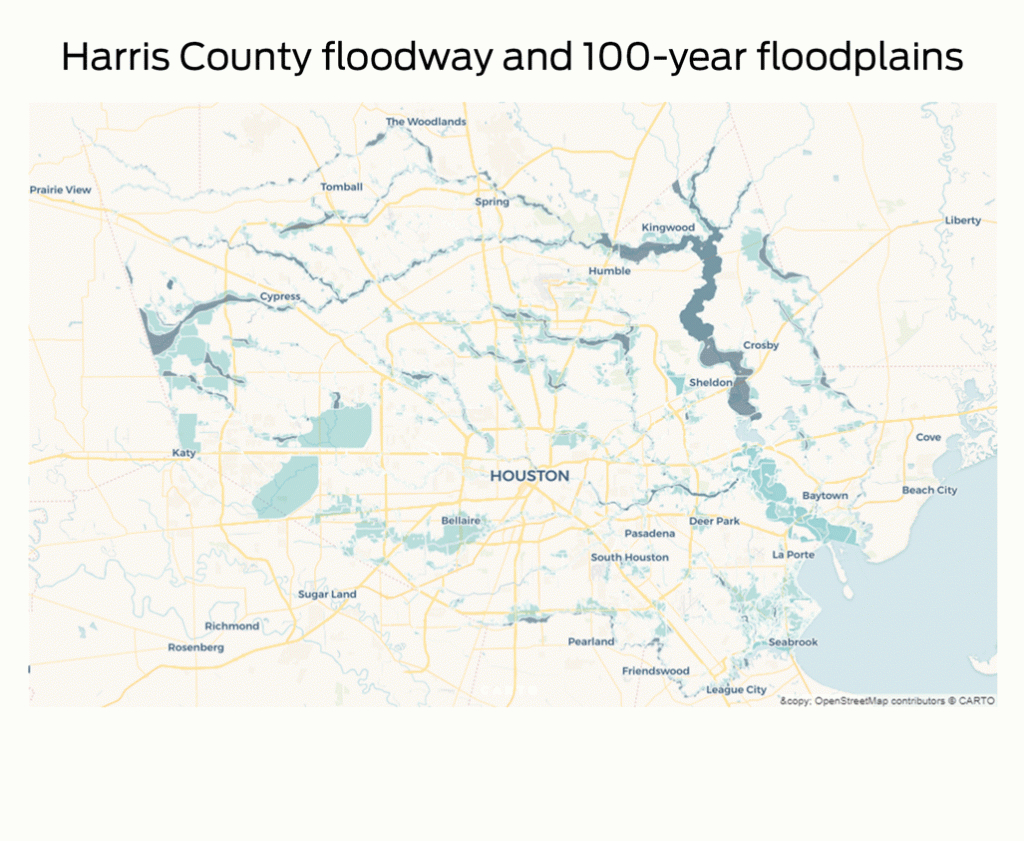 In Harvey&amp;#039;s Deluge, Most Damaged Homes Were Outside The Flood Plain - Houston Texas Flood Map