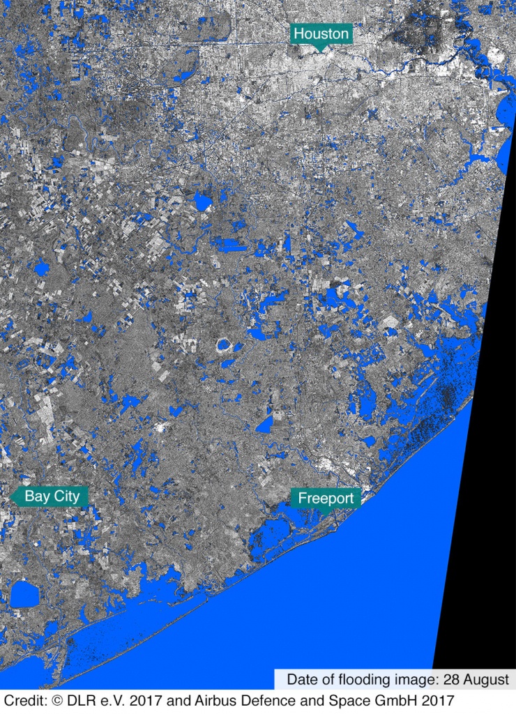 In Maps: Houston And Texas Flooding - Bbc News - Texas Flood Map