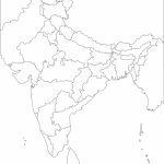 India Printable, Blank Maps, Outline Maps • Royalty Free   Blank Political Map Of India Printable