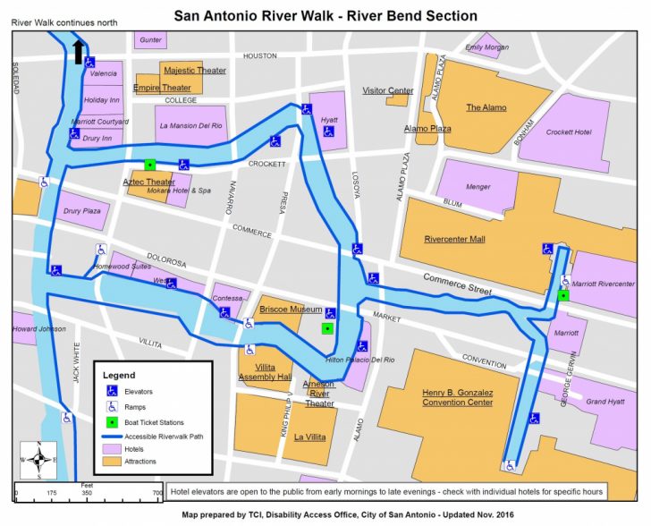 Map Of Hotels Near Riverwalk In San Antonio Texas