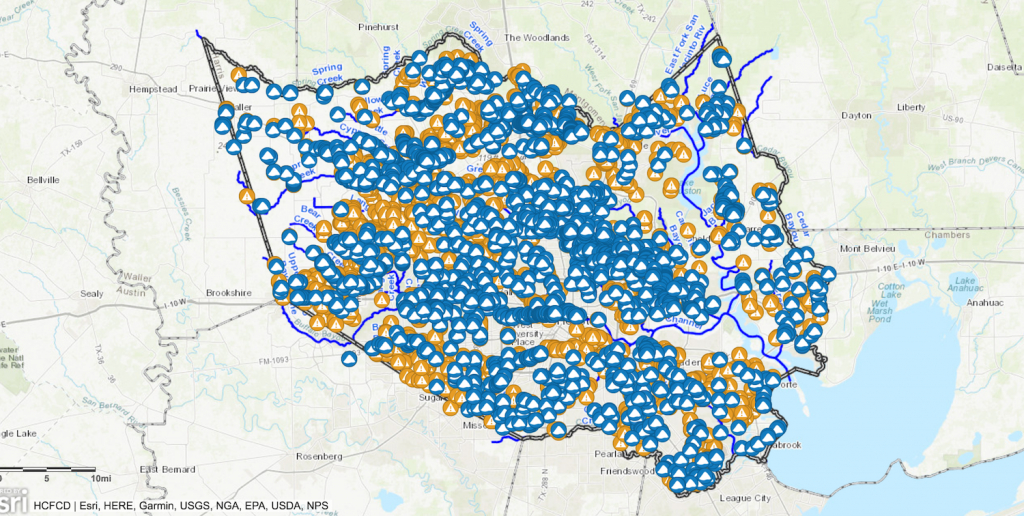 Interactive Map Shows Repair, Debris Removal Throughout Harris - Spring Texas Flooding Map