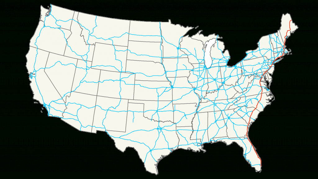 Interstate 95 - Simple English Wikipedia, The Free Encyclopedia - Map Of I 95 From Nj To Florida