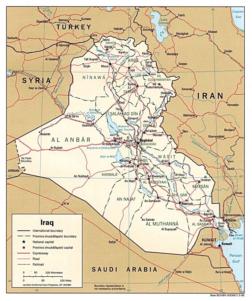 Iraq Maps - Perry-Castañeda Map Collection - Ut Library Online - Printable Map Of Iraq