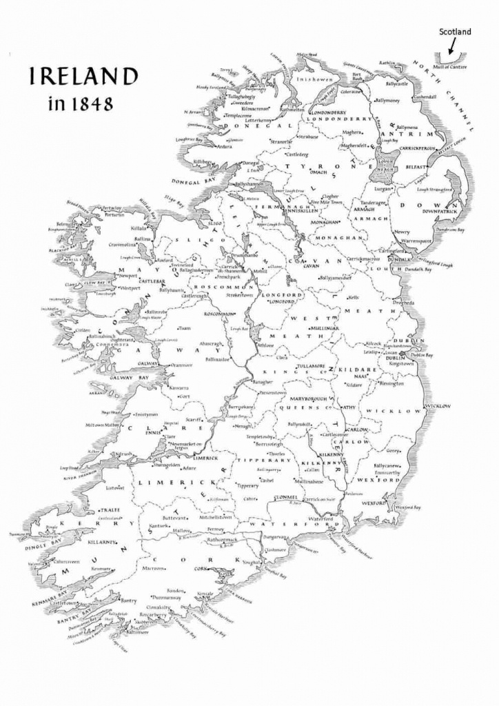 Ireland Geography - Basic Facts About The Island - Large Printable Map Of Ireland