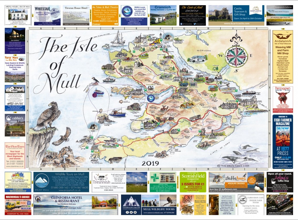 Isle Of Mull &amp;amp; Mull And Iona Maps 2019 | The Oban Times - Printable Map Of Mull