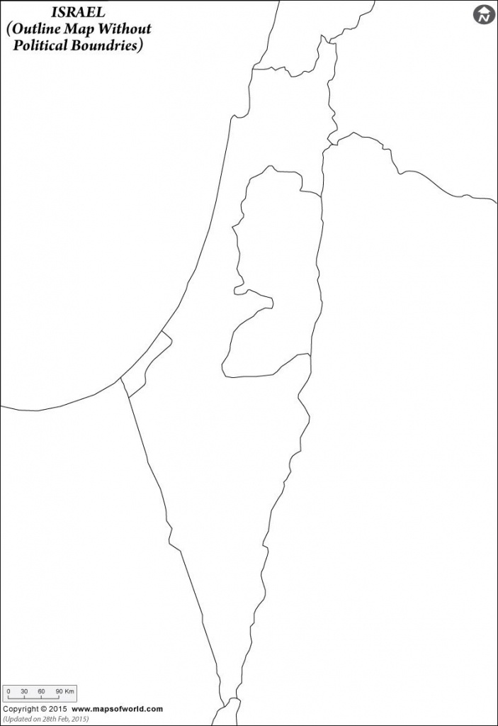 Israel Outline Map And Travel Information | Download Free Israel - Free Printable Map Of Israel