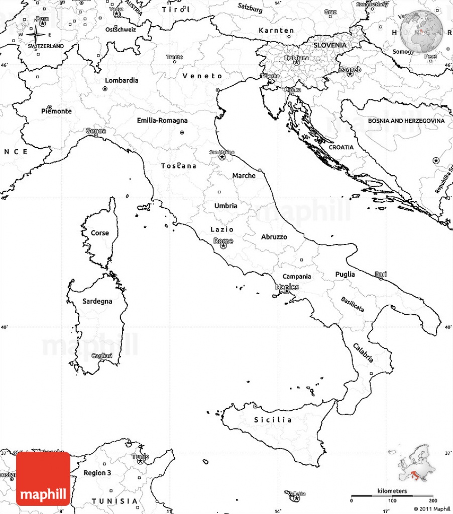Italy Map Printable And Travel Information | Download Free Italy Map - Printable Map Of Italy To Color