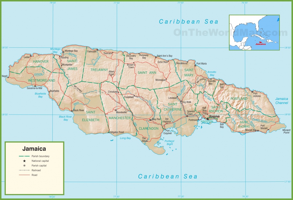 Jamaica Maps | Maps Of Jamaica - Printable Map Of Jamaica