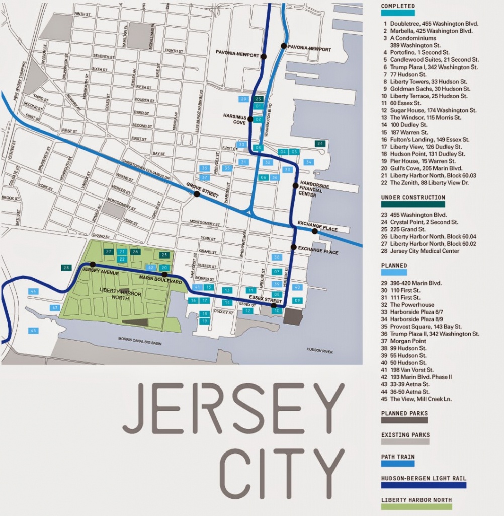 Jersey City Map - Free Printable Maps - Printable Street Map Of Jersey City Nj