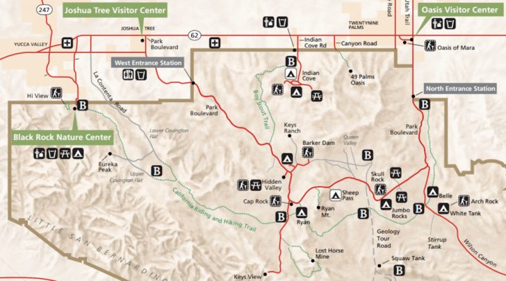 California Hiking Trails Map