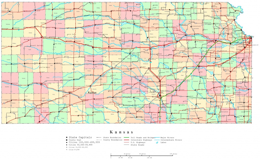Kansas Printable Map - Printable Map Of Kansas