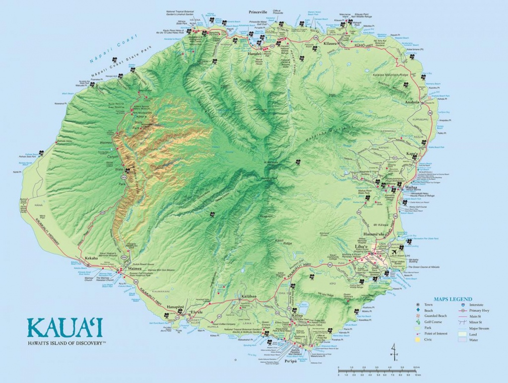 Kauai Island Maps &amp;amp; Geography | Go Hawaii - Printable Map Of Kauai Hawaii