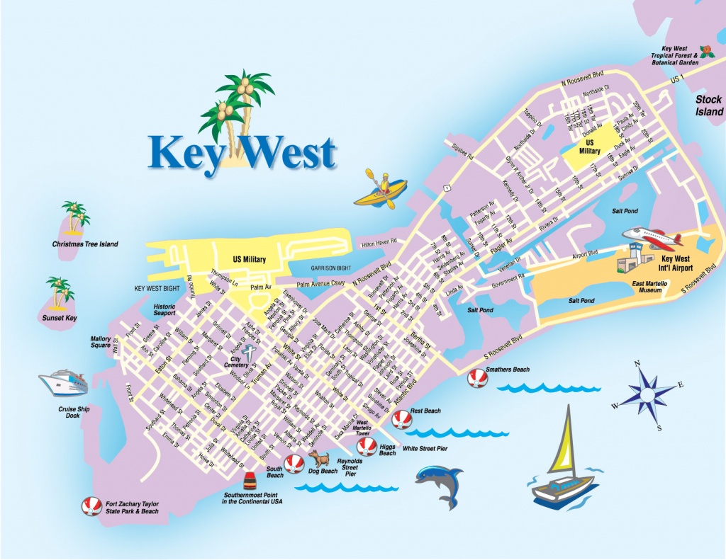 Keys &amp;amp; Key West Map Pdfs - Destination - Map Of Hotels In Key West Florida