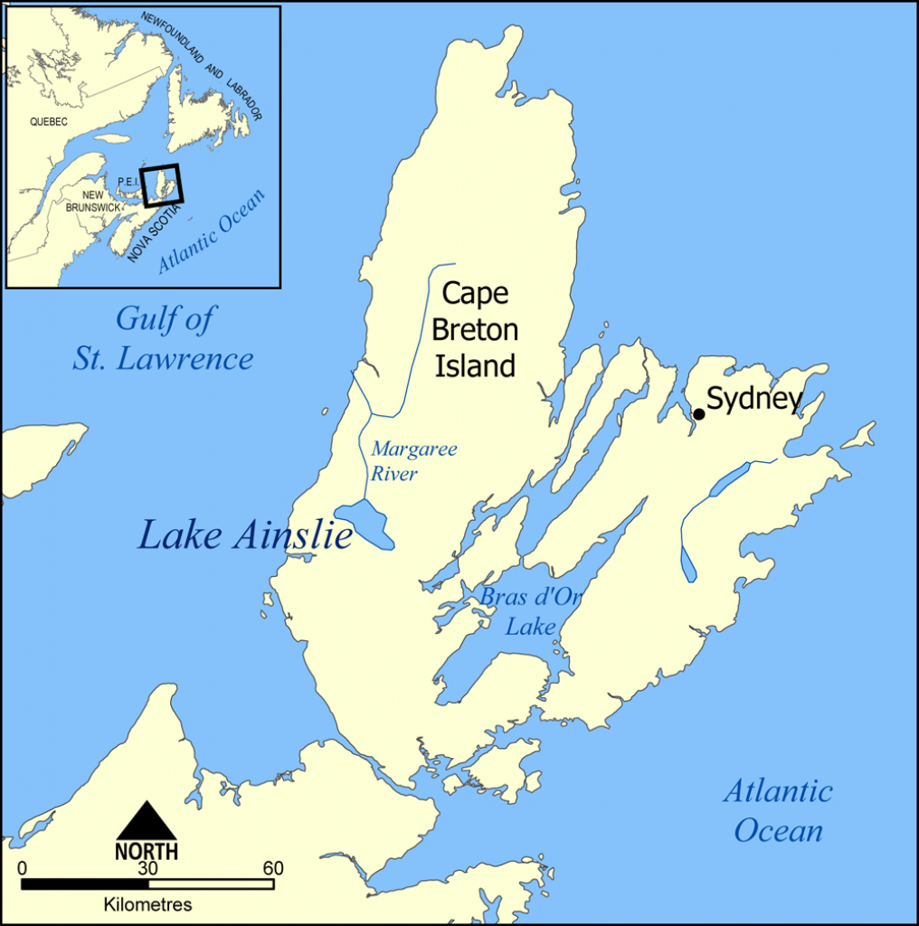 Lake Ainslie - Wikipedia - Printable Map Of Cape Breton Island