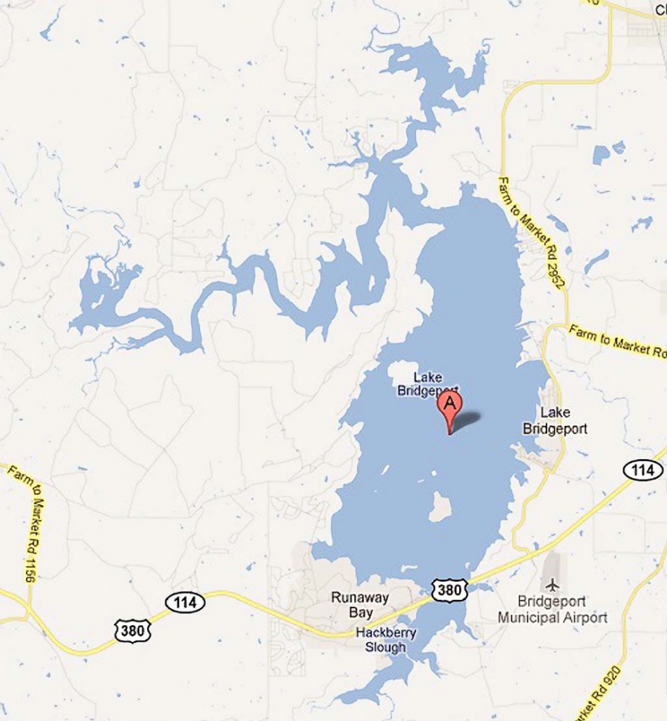 Lake Bridgeport - Bridgeport Texas Map