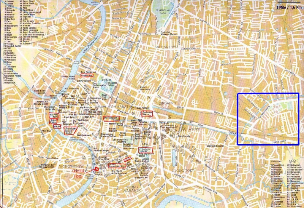 Large Bangkok Maps For Free Download And Print | High-Resolution And - Printable Map Of Bangkok