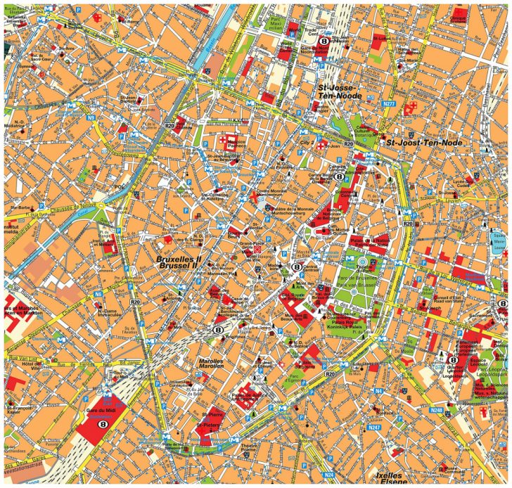 Printable Map Of Brussels