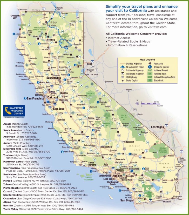 California Destinations Map