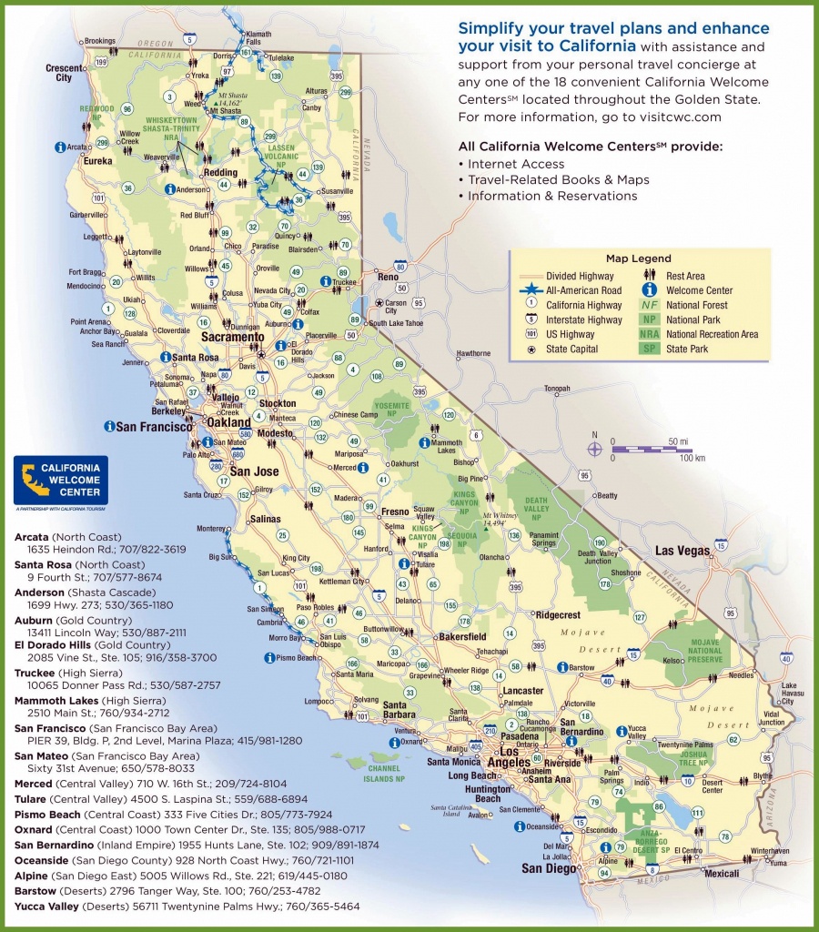 Large California Maps For Free Download And Print | High-Resolution - Detailed Map Of California Coastline