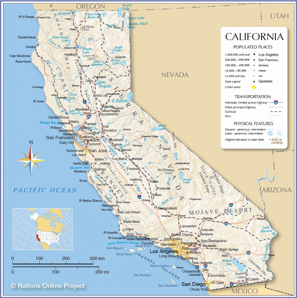 Large California Maps For Free Download And Print | High-Resolution - Southern California Map Printable