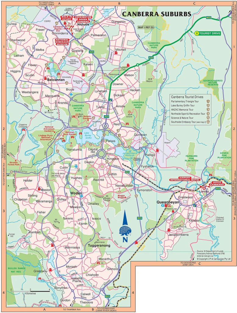 Large Canberra Maps For Free Download And Print | High-Resolution - Printable Map Of Canberra