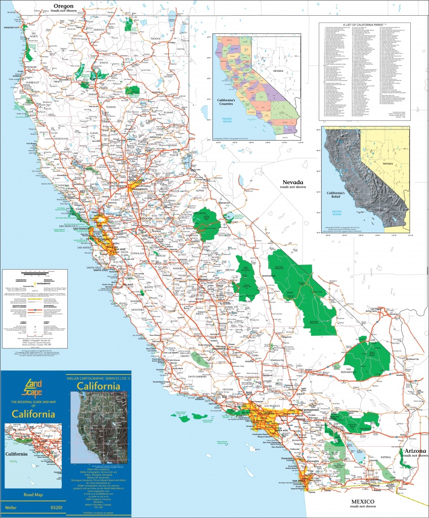 Large Detailed Map Of California With Cities And Towns - California Map With All Cities