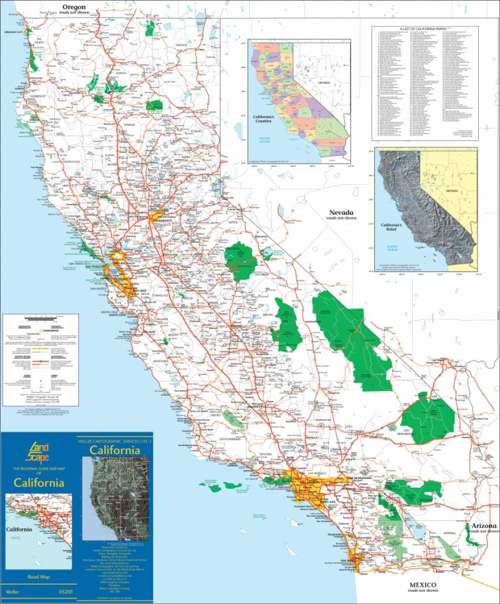 Map Of California Cities And Towns